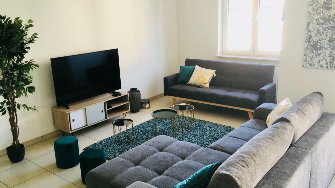 Art Deco 100M2 Flat 2 Min Walking From Train Station In City Center, Free Parking And Terrace - 2B ลักเซมเบิร์ก ภายนอก รูปภาพ